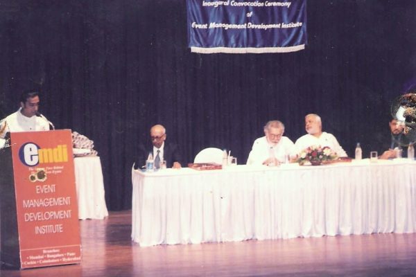 Mr Gulshan Grover Addressing the students of EMDI at the 1st Convocation 2003